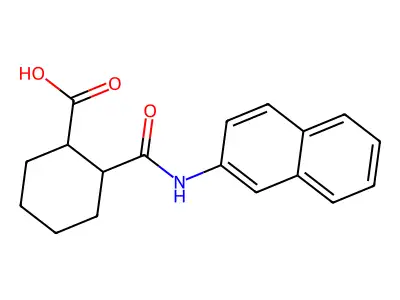2-(naphthalen-2-ylcarbamoyl)cyclohexane-1-carboxylic Acid structure