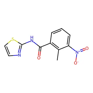 2-Methyl-3-nitro-N-(1,3-thiazol-2-YL)benzamide structure