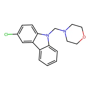 4-[(3-Chlorocarbazol-9-yl)methyl]morpholine structure