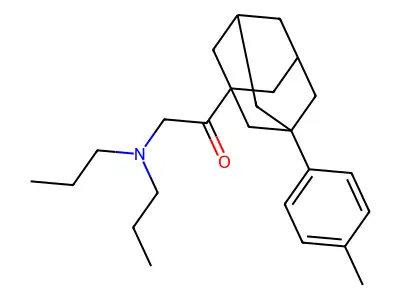 2-(Dipropylamino)-1-[3-(4-methylphenyl)-1-adamantyl]ethanone structure