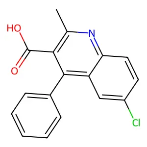 6-Chloro-2-methyl-4-phenylquinoline-3-carboxylic acid structure