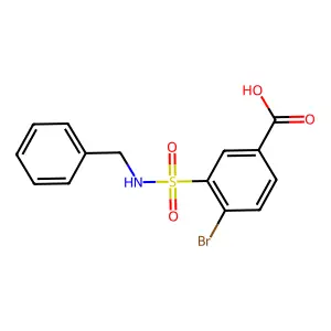 3-[(Benzylamino)sulfonyl]-4-bromobenzoic acid structure