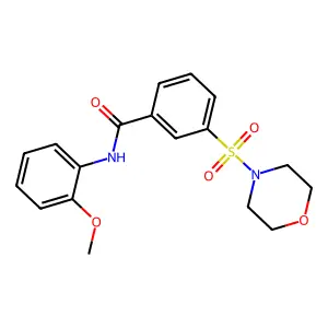N-(2-Methoxy-phenyl)-3-(morpholine-4-sulfonyl)-benzamide structure