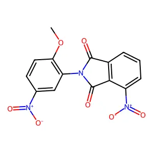 4-nitro-2-{5-nitro-2-methoxyphenyl}-1H-isoindole-1,3(2H)-dione structure