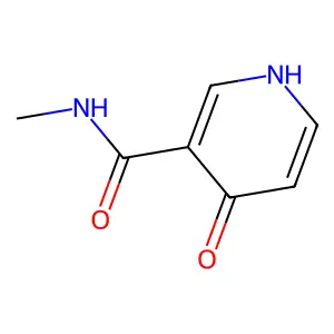 1,4-Dihydro-1-methyl-4-oxo-3-pyridinecarboxamide structure
