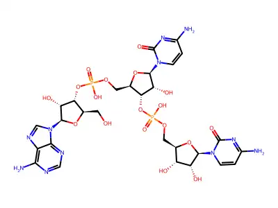 Cytidylyl(5'.3')cytidylyl(5'.3')adenosine structure