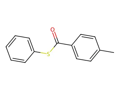 S-phenyl 4-methylbenzenecarbothioate structure
