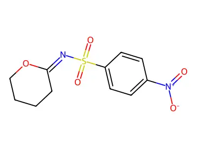 4-nitro-N-(oxan-2-ylidene)benzenesulfonamide structure