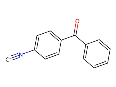 Phenyl isocyanide, p-benzoyl- structure