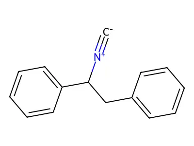 1,1'-(1-Isocyano-1,2-ethanediyl)bis(benzene) structure