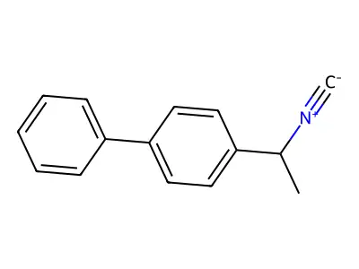 1-(1-Isocyanoethyl)-4-phenylbenzene structure