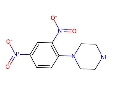 1-(2,4-Dinitrophenyl)piperazine structure