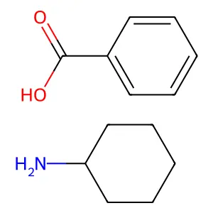 Benzoic acid, compd. with cyclohexanamine (1:1) structure