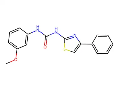1-(3-Methoxyphenyl)-3-(4-phenyl-1,3-thiazol-2-yl)urea structure