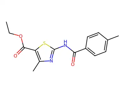 Ethyl 4-methyl-2-(4-methylbenzamido)thiazole-5-carboxylate structure