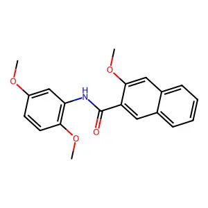 N-(2,5-dimethoxyphenyl)-3-methoxynaphthalene-2-carboxamide structure