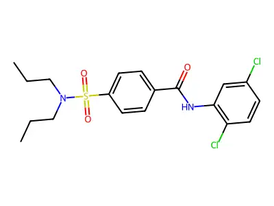 N-(2,5-dichlorophenyl)-4-(dipropylsulfamoyl)benzamide structure