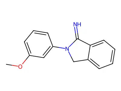 2-(3-methoxyphenyl)-3H-isoindol-1-imine structure