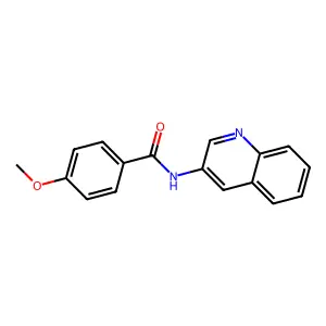4-methoxy-N-quinolin-3-ylbenzamide structure