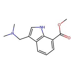 Methyl 3-((dimethylamino)methyl)-1H-indole-7-carboxylate structure