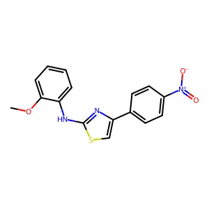 N-(2-methoxyphenyl)-4-(4-nitrophenyl)-1,3-thiazol-2-amine structure