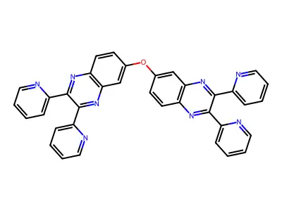 6-(2,3-Di(2-pyridyl)quinoxalin-6-yloxy)-2,3-di(2-pyridyl)quinoxaline structure