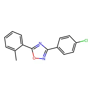 3-(4-Chlorophenyl)-5-(2-methylphenyl)-1,2,4-oxadiazole structure