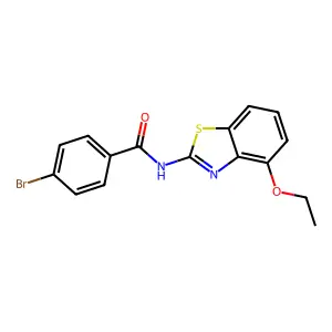 4-bromo-N-(4-ethoxy-1,3-benzothiazol-2-yl)benzamide structure