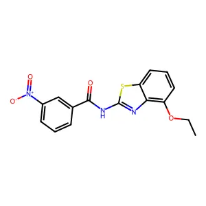 N-(4-ethoxy-1,3-benzothiazol-2-yl)-3-nitrobenzamide structure