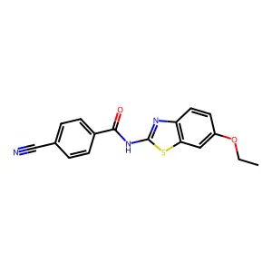 4-cyano-N-(6-ethoxybenzo[d]thiazol-2-yl)benzamide structure