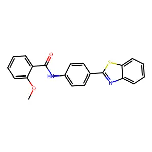 N-[4-(1,3-benzothiazol-2-yl)phenyl]-2-methoxybenzamide structure