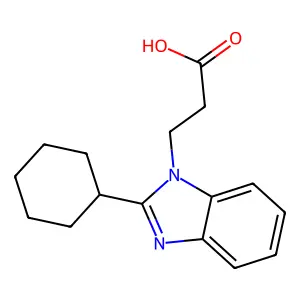 4-(4-Methylpiperidin-1-yl)-3-nitrobenzoic acid structure