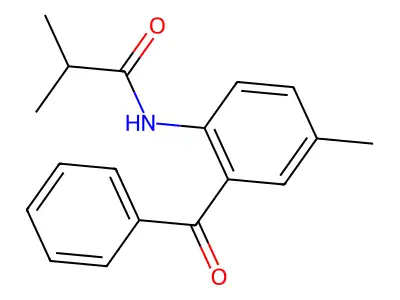 N-(2-benzoyl-4-methylphenyl)-2-methylpropanamide structure