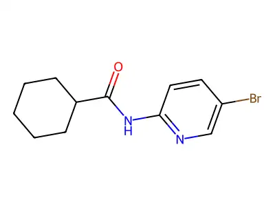 N-(5-bromo-2-pyridinyl)cyclohexanecarboxamide structure