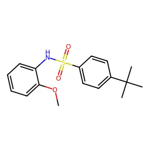 4-tert-butyl-N-(2-methoxyphenyl)benzenesulfonamide structure