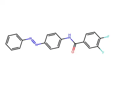 3,4-Difluoro-N-[4-(2-phenyldiazen-1-YL)phenyl]benzamide structure