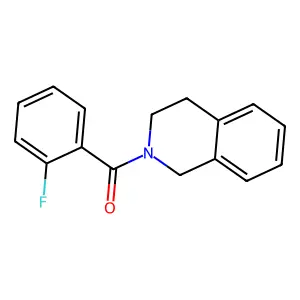 (3,4-Dihydro-2(1H)-isoquinolinyl)(2-fluorophenyl)methanone structure