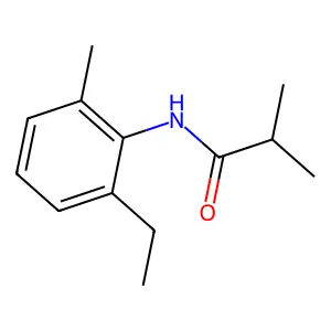 N-(2-ethyl-6-methylphenyl)-2-methylpropanamide structure