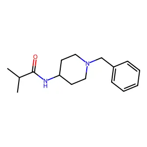 N-(1-benzylpiperidin-4-yl)-2-methylpropanamide structure