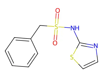 1-phenyl-N-(1,3-thiazol-2-yl)methanesulfonamide structure