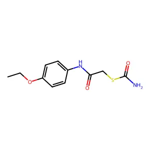 Thiocarbamic acid (4-ethoxy-phenylcarbamoyl)-methyl ester structure