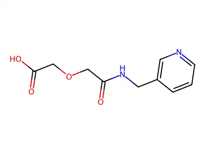 2-{[(Pyridin-3-ylmethyl)carbamoyl]methoxy}acetic acid structure