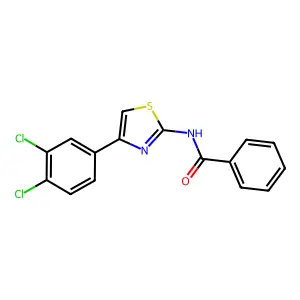 N-[4-(3,4-dichlorophenyl)-1,3-thiazol-2-yl]benzamide structure