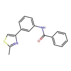 N-[3-(2-methyl-1,3-thiazol-4-yl)phenyl]benzamide structure