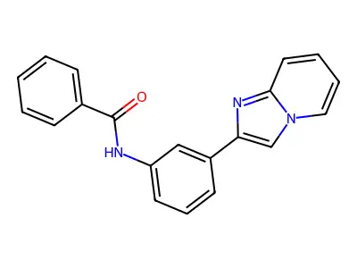 N-(3-imidazo[1,2-a]pyridin-2-ylphenyl)benzamide structure
