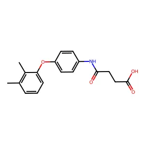 4-[4-(2,3-Dimethylphenoxy)anilino]-4-oxobutanoic acid structure