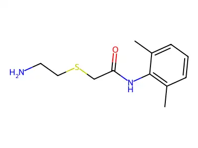 2-[(2-Aminoethyl)thio]-N-(2,6-dimethylphenyl)-acetamide structure