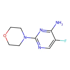 5-Fluoro-2-(morpholin-4-yl)pyrimidin-4-amine structure