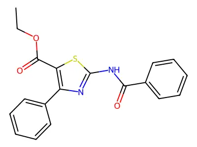 Ethyl 2-benzamido-4-phenylthiazole-5-carboxylate structure