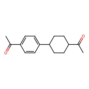 1-[4-(4-acetylcyclohexyl)phenyl]Ethanone structure